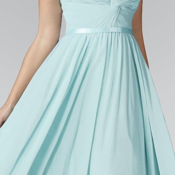 NEW MINT EVENING LONG MAXI - Strapless Sweetheart A-Line Prom Dress Gl2069 - Picture 4 of 7